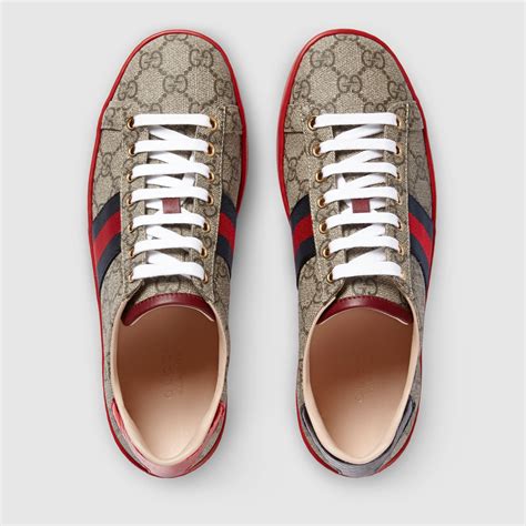 gucci supreme sneakers tennis shoes|Gucci ace low top sneakers.